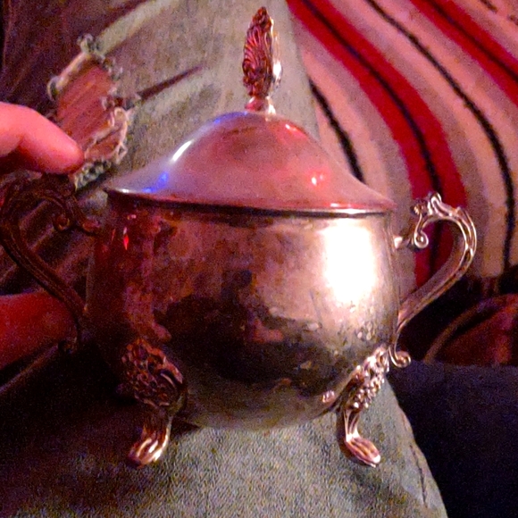 Silver- Plated Victorian Tea Set - Picture 3 of 7
